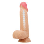 Prótese Dupla Densidade Pele Deslizante com Ventosa 21cm Cor Pele - Sliding Skin - Baile - Imagem 2