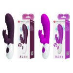 Vibrador Rabbit Ponto G com 30 Modos de Vibração Naughty Bunny Pretty Love Silicone