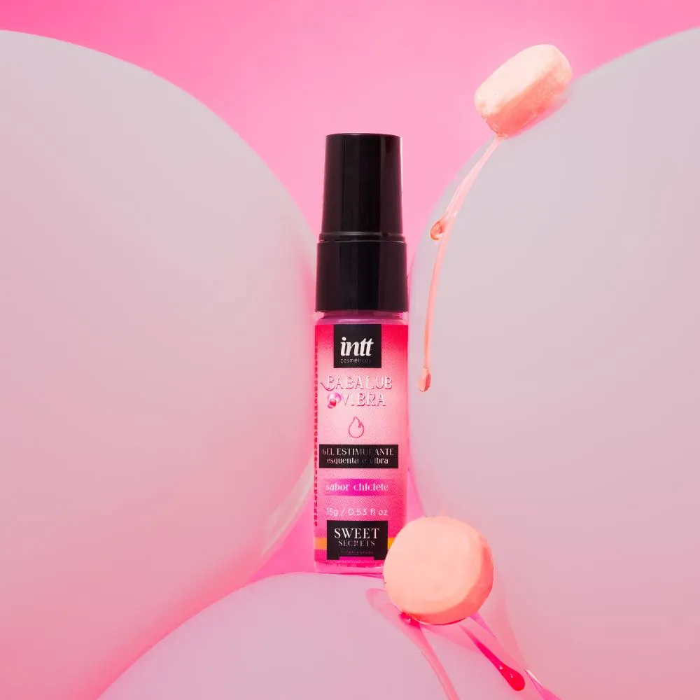 Babalub Vibra intt esquenta e vibra sabor chiclete Sweet Secrets 15g