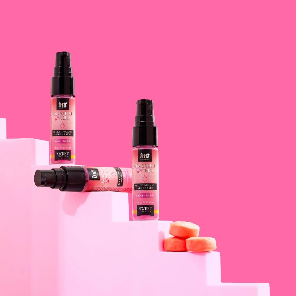 Babalub Vibra intt gel estimulante que esquenta e vibra sabor chiclete