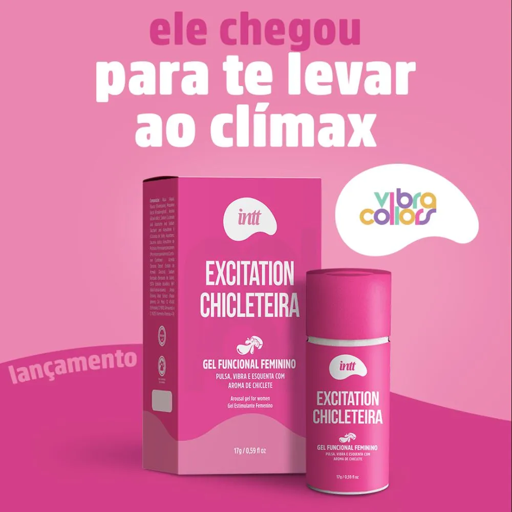 Excitation Chicleteira excitante feminino 17ml intt Linha Collors