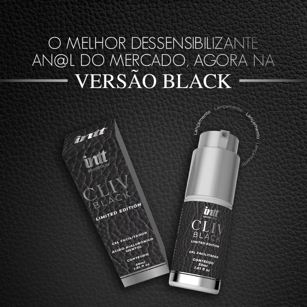 Cliv Black intt embalagem sofisticada com sistema Twyst Cap