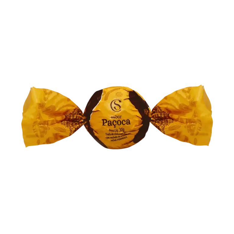Trufa de Chocolate ao Leite Recheada com Paçoca 30g Cacau Show