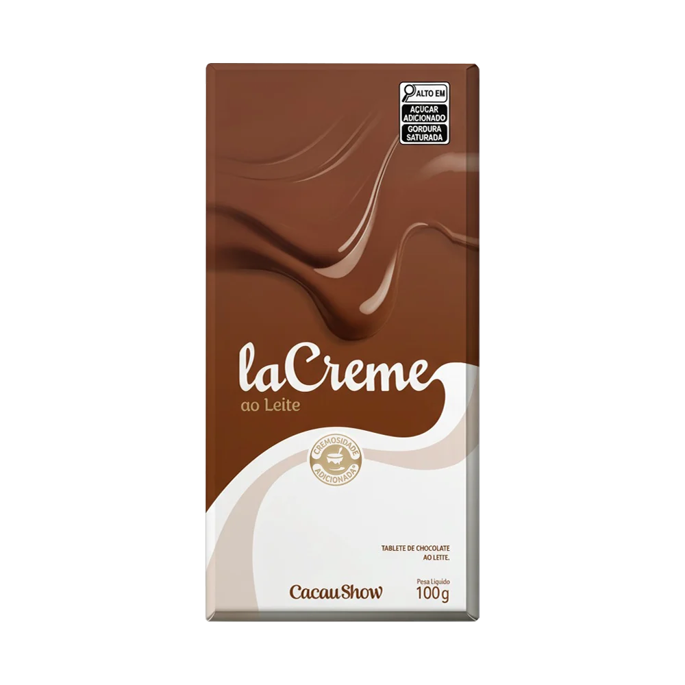 Barra de Chocolate laCreme ao Leite 100g | Cacau Show