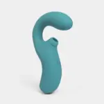 Vibrador e Estimulador Recarregável Sensevibe Curve Azul Petróleo - Imagem 2