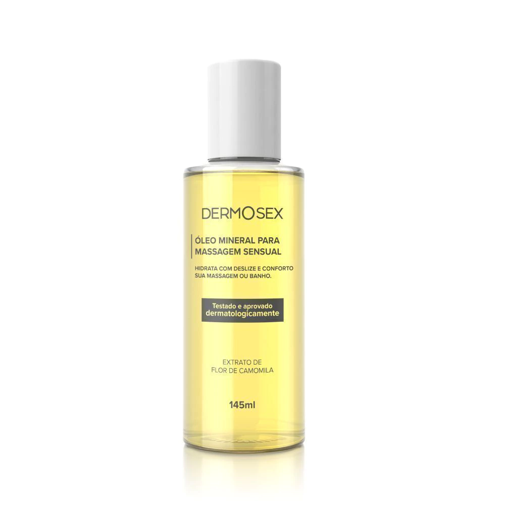 Óleo Mineral para Massagem Sensual e Corporal Dermosex camomila 145ml