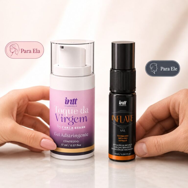 Kit Para ela Aperta e Para ele Aumenta Inflate e Toque da Virgem INTT gel casal