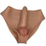 Calcinha Strap-on com Capa Peniana Realística Vibratória - Imagem 4