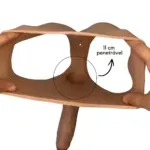 Calcinha Strap-on com Capa Peniana Realística Vibratória - Imagem 5