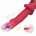 Vibrador Ponto G em Formato Glande com Movimento Vai e Vem Recarregável - Imagem 2