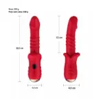 Vibrador Ponto G em Formato Glande com Movimento Vai e Vem Recarregável - Imagem 7