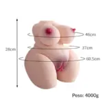 Boneca Meio Corpo Realístico em TPE Macio e Elástico - Imagem 3