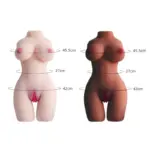 Masturbador em formato de tronco anatomico feminino realista em TPE premium 3.3kg com acabamento detalhado