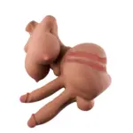 Masturbador Hermafrodita com Duplo Pênis em Silicone TPE Premium - Imagem 5