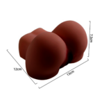 Masturbador Masculino Super Realístico em Formato Bumbum com Duplo Canal 13 cm - Imagem 2