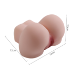 Masturbador Masculino Super Realístico em Formato Bumbum com Duplo Canal 13 cm - Imagem 3