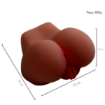 Masturbador Masculino Realístico Formato Bumbum com Barriga e Glúteos 800g 15cm - Imagem 3