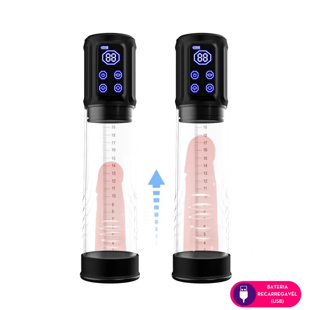Bomba peniana automatica com painel digital visor LED e cilindro graduado transparente