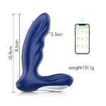 Vibrador Massageador de Próstata com Estimulador Testicular e Controle via app - Imagem 4