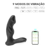 Vibrador Massageador de Próstata Compacto por Aplicativo em Silicone - Imagem 2