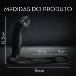 Vibrador Massageador de Próstata por Aplicativo com Anel Peniano e Movimento Vai e Vem - Imagem 3